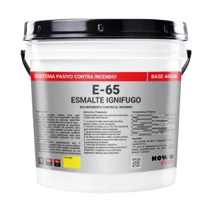 Esmalte Ignífugo E-65 - Autoextinguible al Agua - Mate - Nowo Fire - 4L